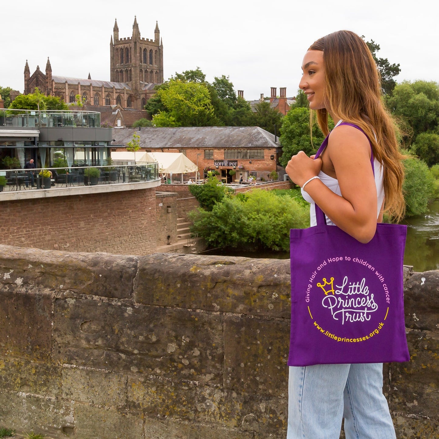 Long Handle Cotton Tote Bag